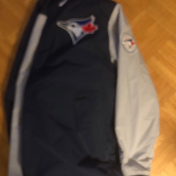 Nike MLB Blue and Gray Men's Jacket - Picture 2 of 7